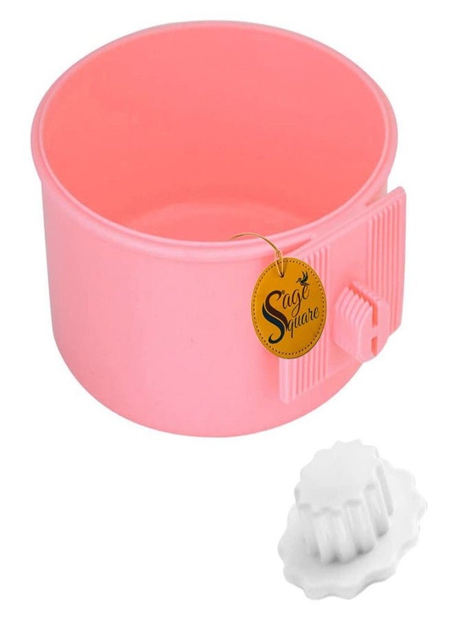 Sage Square Sage Sqauare Plastic Bowl, Hanging Kennel Cage Bowl Food & Water Feeder Coop Cup for Cat, Puppy, Birds and Other Small Pets (Round Pink) - Image 3